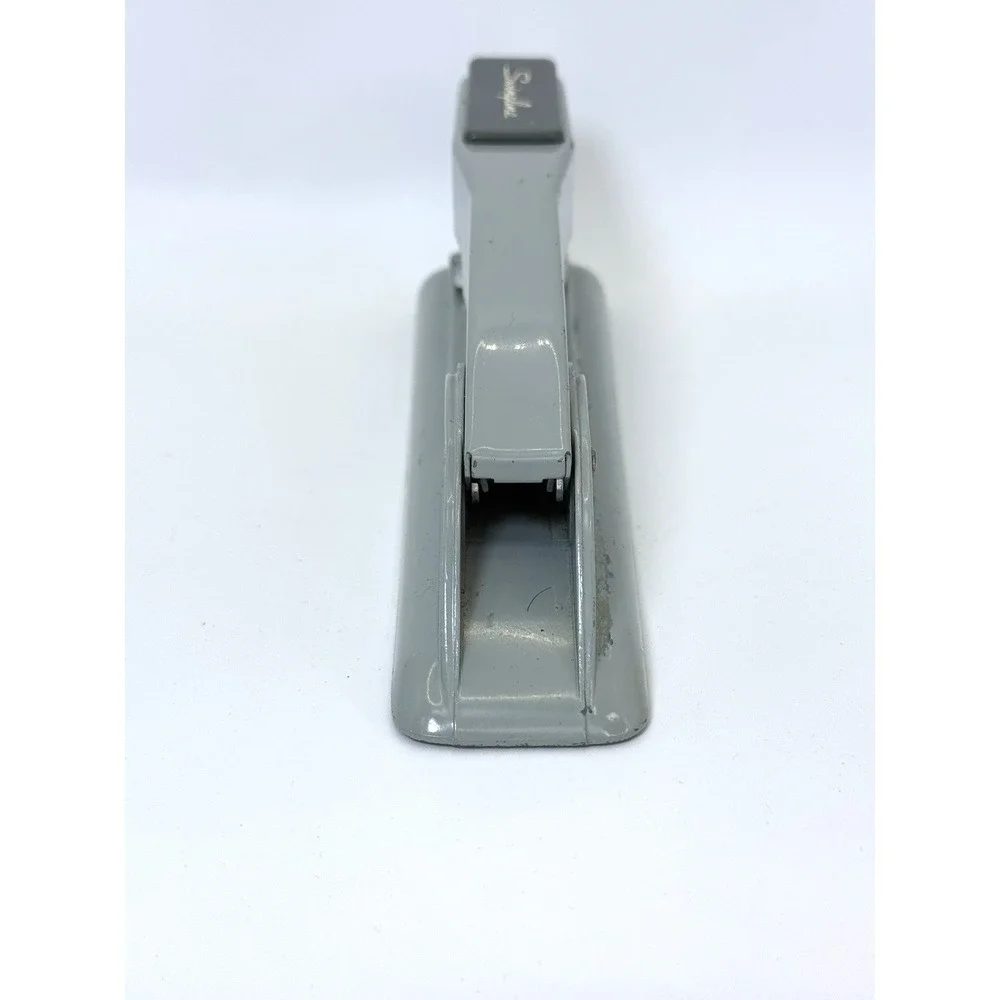 1950s VTG Swingline 27 Gray Metal Stapler USA Art Deco Mid Century Desk Office